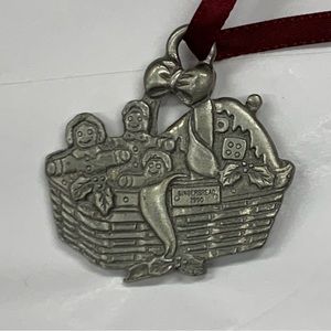 Longaberger Pewter 1990 Gingerbread Ornament